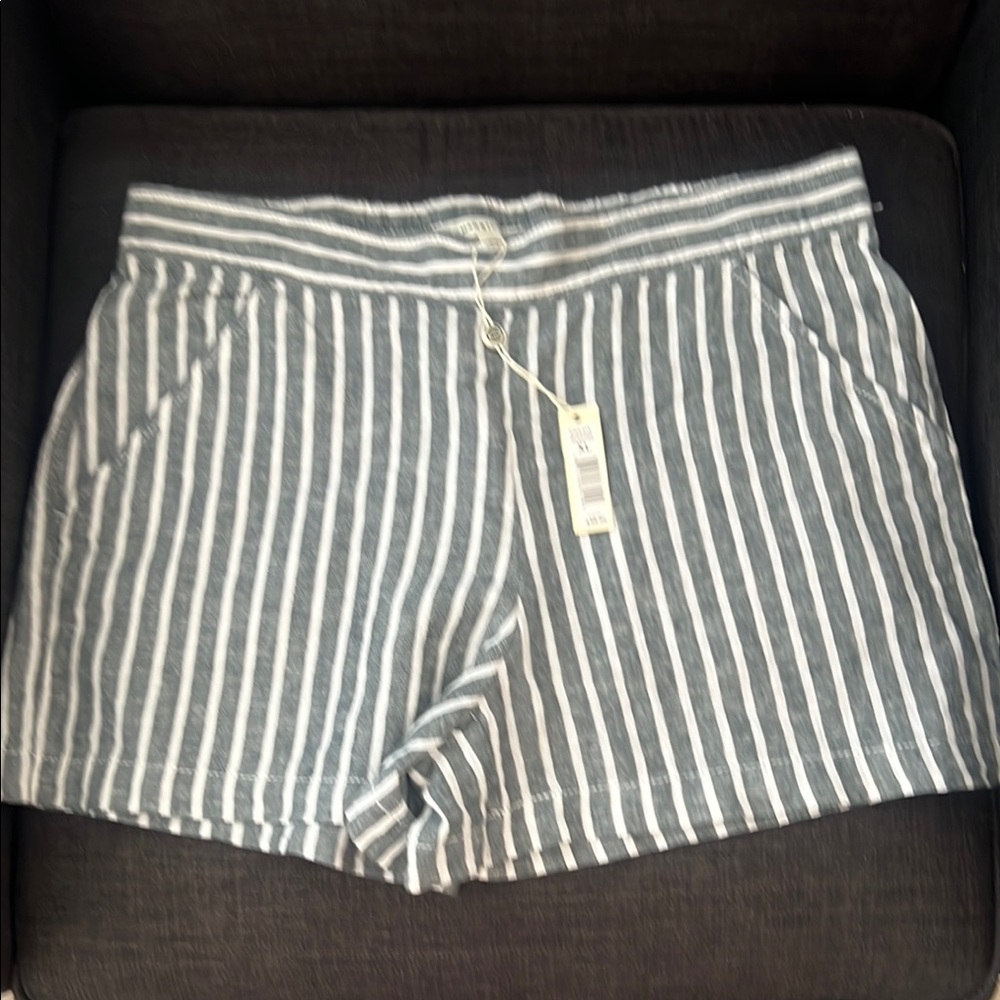 Max Studio Striped Gray Women's Shorts